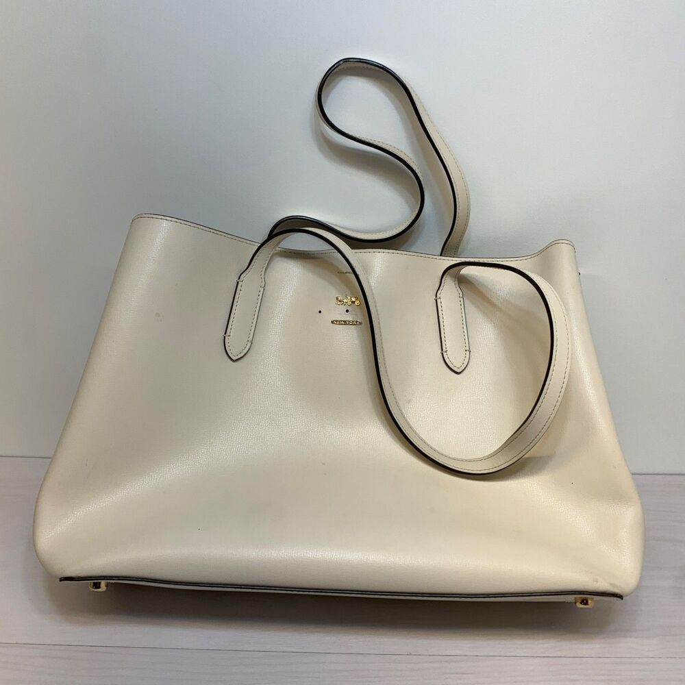 Coach Large Avenue Carryall Tote White Womens Large Purse